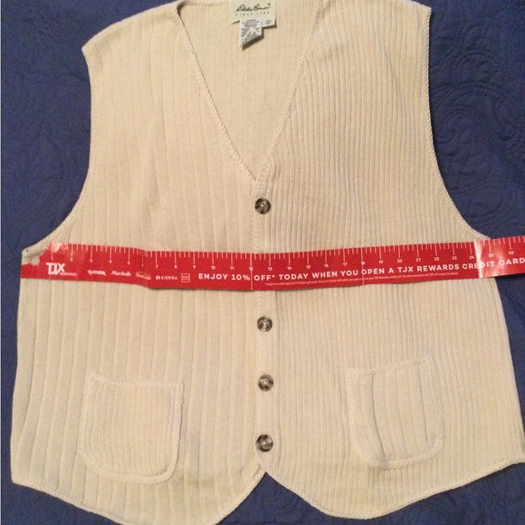 Eddie Bauer Cotton Sweater Vest. Mens XL. - Picture 4 of 6